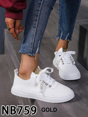 Trampki damskie NB759.GOLD (36/41,12par)