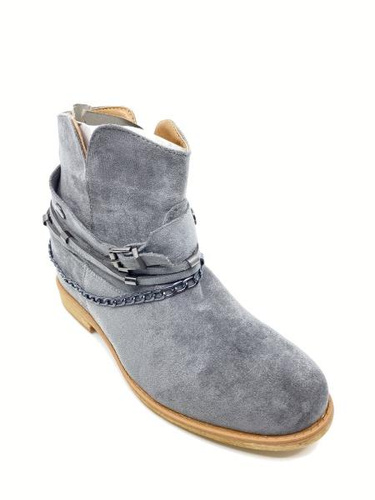 Botki damskie RM05-5.GREY Ocieplane (36/41,8par)