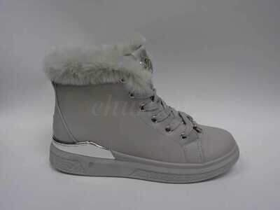 Botki damskie ocieplane 7A3700-3.GREY (36/41,12par)