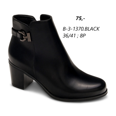 Botki damskie B-3-1370.BLACK (36/41,8par)