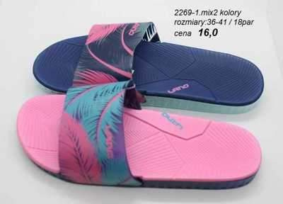 Klapki damskie 7A2269-1.MIX (36/41,18par)