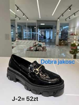 Półbuty damskie  7AJ-2.BLACK (36/41,12par)