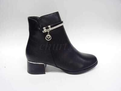 Botki damskie 7ASA108-1.BLACK Ocieplane (36/41,12par)