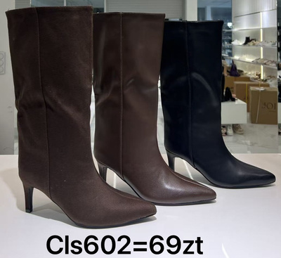 Kozaki damskie CLS602.KOLORDOWYBORU (36/41,12par)