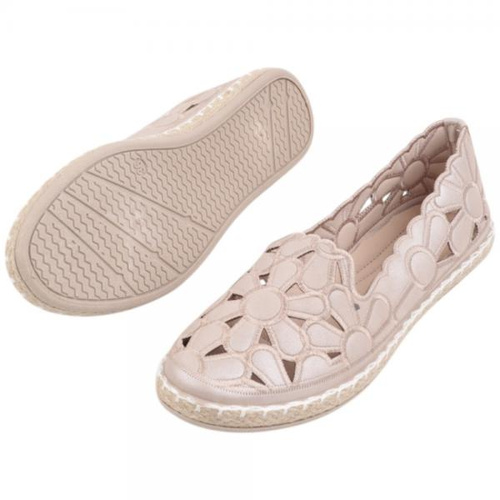Balerinki damskie F06A-12.BEIGE (36/41,12par)