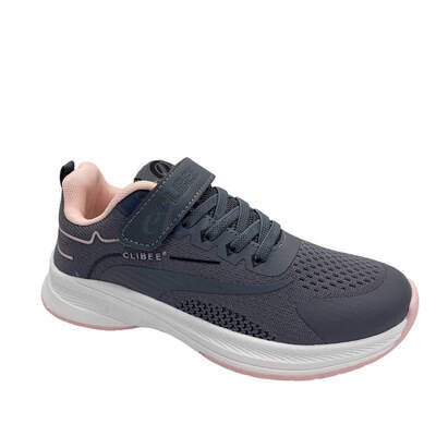 Buty sportowe chłopięce 5AEC259.GREY/PINK (32/37,12par)