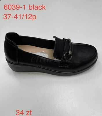 Półbuty damskie 7AKY6039-1.BLACK (36/41,12par)
