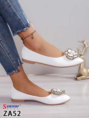 Balerinki damskie 7AZA52.WHITE  (36/41,12par)