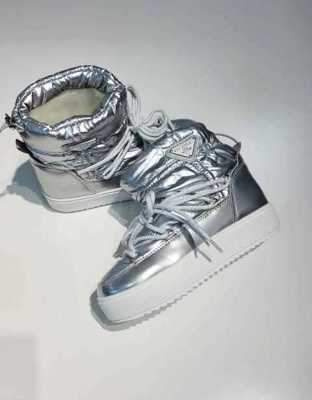 Botki damskie HY845-19.SILVER (36/41,12par)