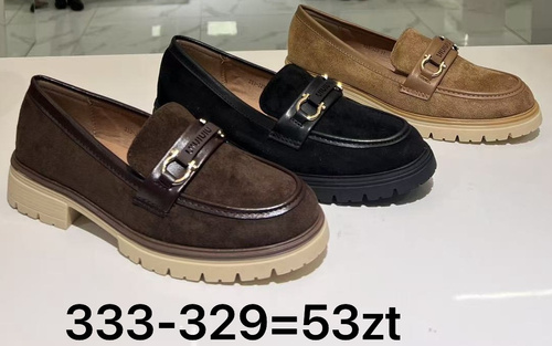 Półbuty damskie 333-329.KOLORDOWYBORU (36/41,12par)