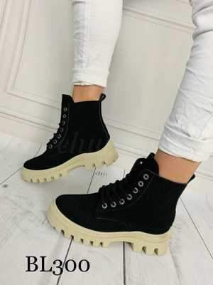 Trzewiki damskie 7ABL300.BLACK (36/41,12par)