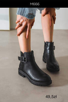 Botki damskie 7AM666.BLACK (36/41,12par)