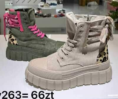 Botki damskie 7AEV-263.BEIGE (36/41,12par)