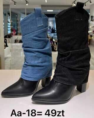 Kozaki damskie ocieplane 7A8621.KOLORDOWYBORU (36/41,12par)