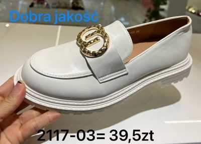 Półbuty damskie 7A2117-03.WHITE (36/41,12par)