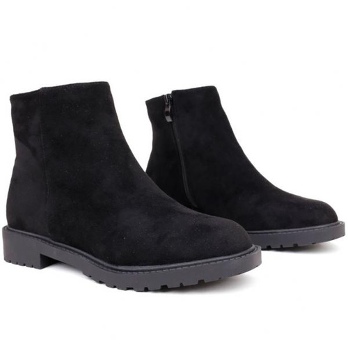 Botki damskie RM09-1.BLACK Ocieplane (36/41,8par)