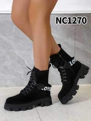 Botki damskie ocieplane 7ANC1270.BLACK (36/41,12par)