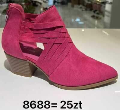 Botki damskie 7A8688.PINK (36/41,12par)