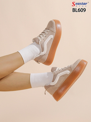 Buty sportowe damskie BL609.BEIGE (36/41,12par)