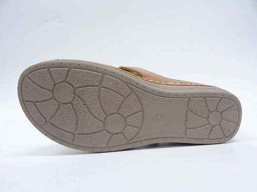 Klapki damskie 7A6928-8.CAMEL (36/41,12par)