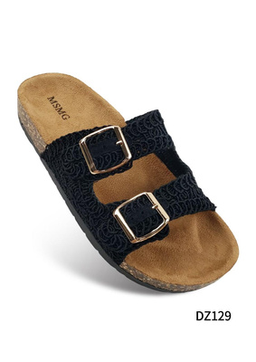 Klapki damskie DZ129.BLACK (36/41,12par)