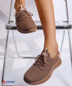 Buty sportowe damskie 7ANB726.BROWN (36/41,12par)