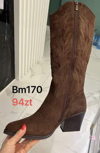 Kozaki damskie BM170.BROWN (36/41,12par)