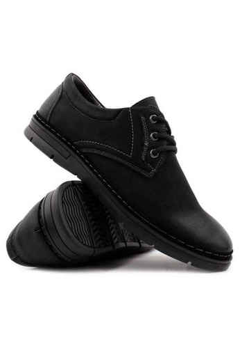 Półbuty męskie 9AAB136A-7.BLACK/GREY (40/45,8par)
