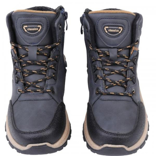 Trzewiki damskie B2040-3.NAVY/CAMEL (36/41,8par)