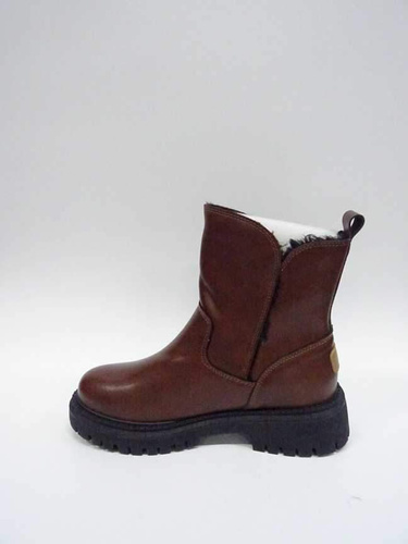 Botki damskie 7AE8207-2.BROWN Ocieplane (36/41,12par)