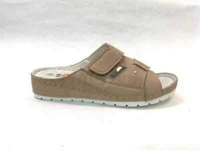 Klapki damskie 7ADE44A-4.SILVERCAMEL (36/41,8par)