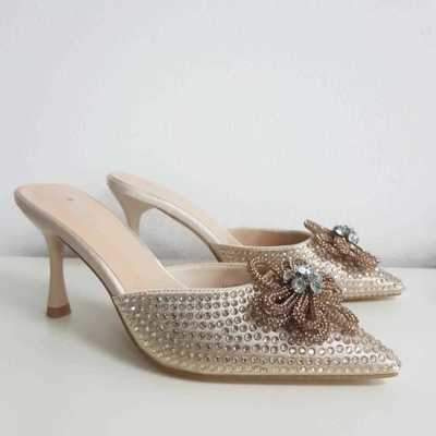 Klapki damskie 7AMK909-87.BEIGE (36/40,8par)