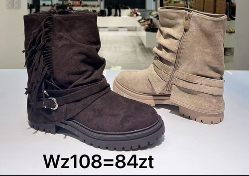 Botki damskie 7AWZ108.KOLORDOWYBORU(36/41,12par)