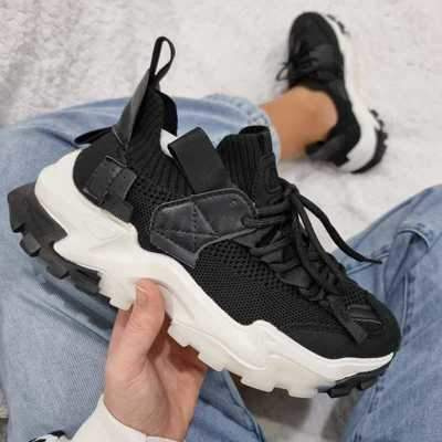Buty sportowe damskie 7ABL22-5.BLACK (36/41,12par)