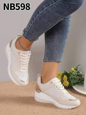 Buty sportowe damskie 7ANB598.BEIGE (36/41,12par)