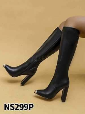 Kozaki damskie 7ANS299.BLACK Ocieplane (36/41,12par)