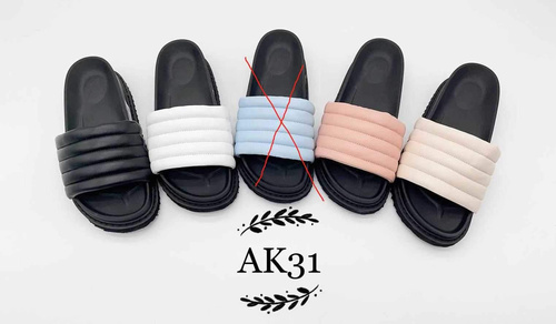 Klapki damskie 7AAK31.BLACK (36/41,12par)