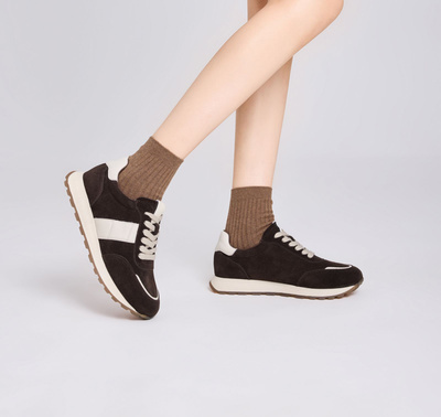 Buty sportowe damskie 7AY701-1.BROWN (36/41,8par)