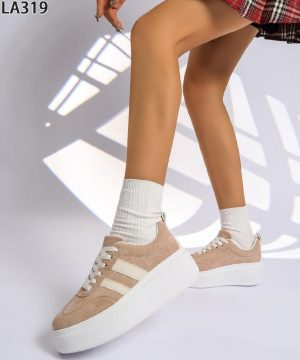 Buty sportowe damskie 7ALA319.KHAKI (36/41,12par)