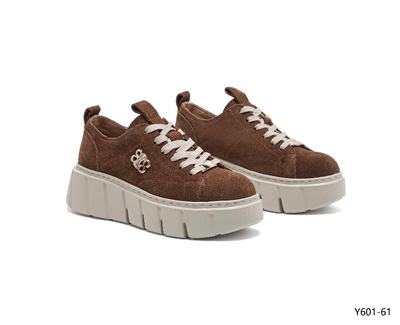 Buty sportowe damskie Y601-61.BROWN (36/41,8par)