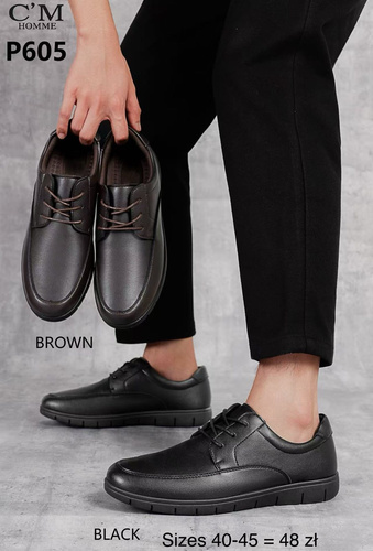 Półbuty męskie  9AP605.BROWN  (40/45,12par)