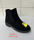 Botki damskie 7A81308-1.BLACK (36/41,12par)