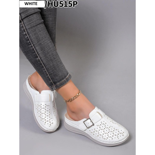Klapki damskie HU515.WHITE (36/41,12par)