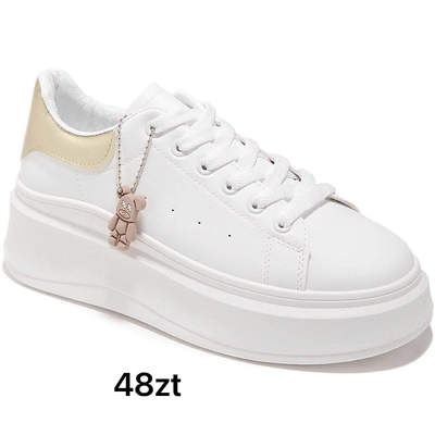 Buty sportowe damskie 7AMIS200.WHITE/GOLD (36/41,12par)