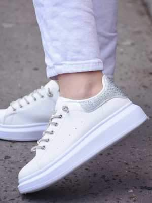 Buty sportowe damskie 7ASX91.WHITE/SILVER (36/41,12par)