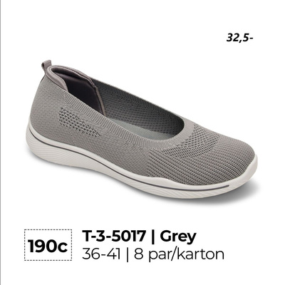 Trampki damskie 3-5017.GREY (36/41,8par)