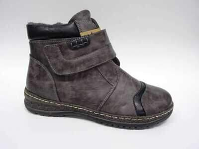Botki damskie 7A8703-6.GREY Ocieplane (36/41,12par)