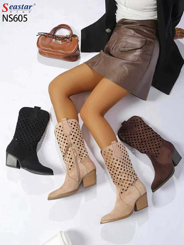 Kozaki damskie 7ANS605.BEIGE (36/41, 8par)