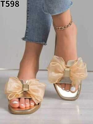 Klapki damskie T598.GOLD (36/41,12par)