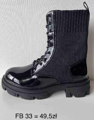 Botki damskie 7AF33.BLACK (36/41,12par)